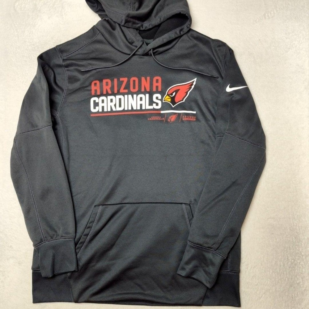 Arizona Cardinals Sweatshirt Men L Gray NFL Football Nike Hoodie Pullover Fleece